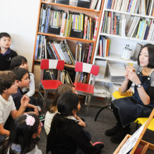 Visiting Japanese Exchange Teacher Observes Classes, Creates Art Projects with Students LS_GE_Maruko_Tgwa_Artclass_KC-3