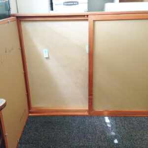 Student Completes Eagle Scout Project, Builds and Donates New Bulletin Board to Harker Bulletin board_web