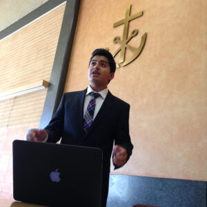 Harker Debaters Have Strong Performance at First Tournament of the Year Emaad Raghib_debate_091414_web