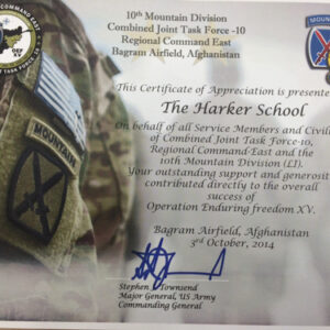 Grade 8 Students Send Halloween Care Packages to Soldiers Serving Abroad MS_Outreach2_Merrill