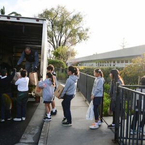 Grade 5 Food Drive Aids Those in Need LS_G5FoodDrive2014_KC-90