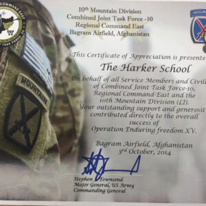 Grade 8 Students Send Halloween Care Packages to Soldiers Serving Abroad MS_Outreach2_Merrill