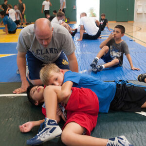 Summer Wrestling Camp Welcomes Back Anthony Robles, Coach Jay Lawson 20140801_Harker_wrestling_camp_SA_0282