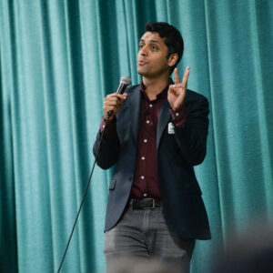 Wajahat Ali MS '94 discusses hope on "On Being" podcast Photo by Mark Kocina