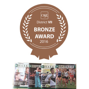 Harker Quarterly Wins CASE Award of Excellence CASE awardA