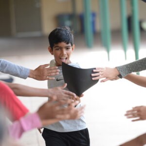 Grade 7 Students Engage in Leadership and Team-Building Activities Photo by Mark Kocina