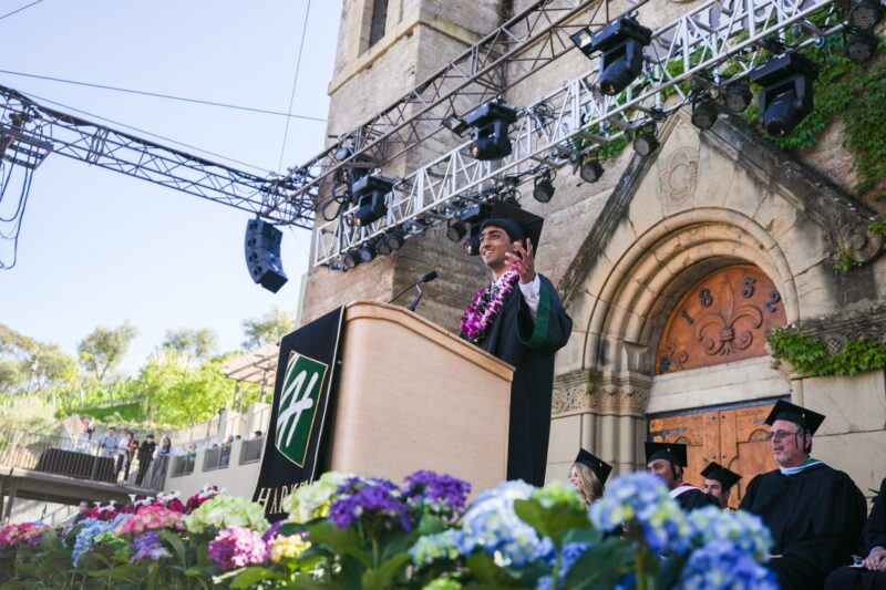 Harker News The Harker School Seniors graduates at 2022 ceremony