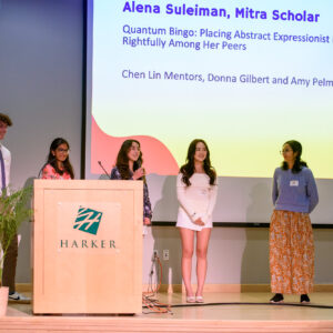 2023-24 Near-Mitra scholars celebrated at special event and reception HarkerScholarRecognition-Sneak-7