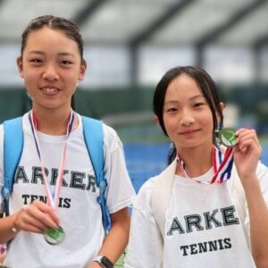 Harker tennis duo takes gold at local tournament Lieu Zou Tennis